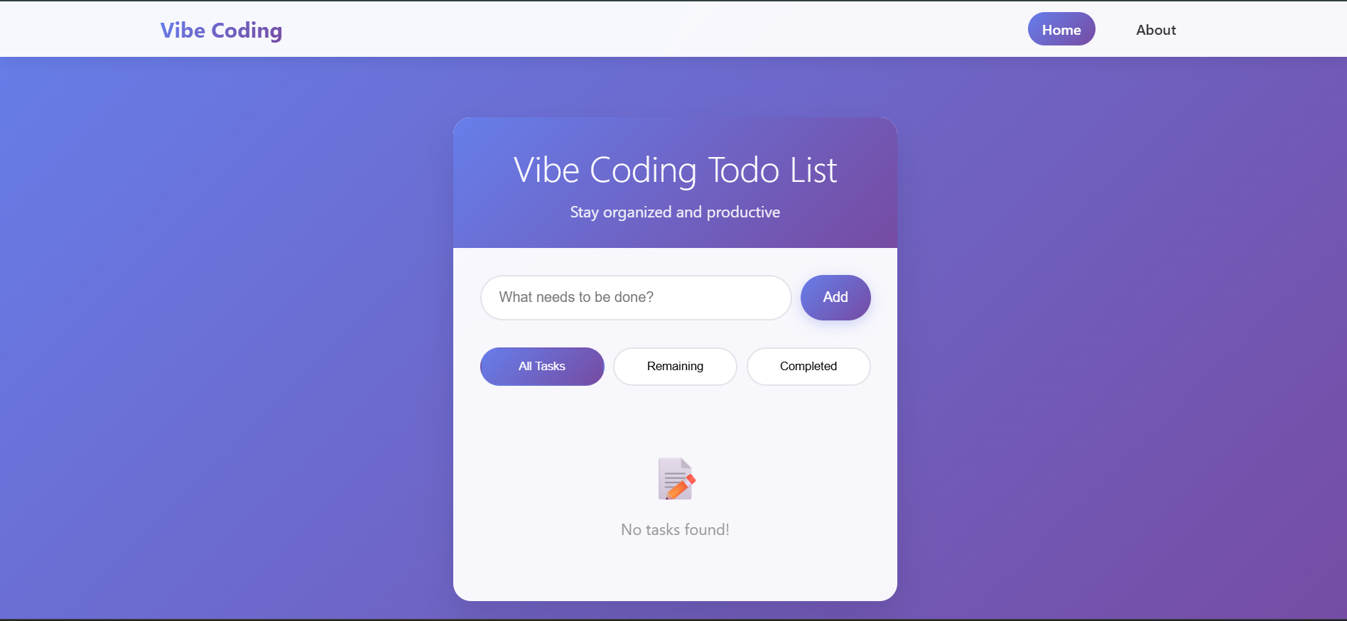 vibe todo list
